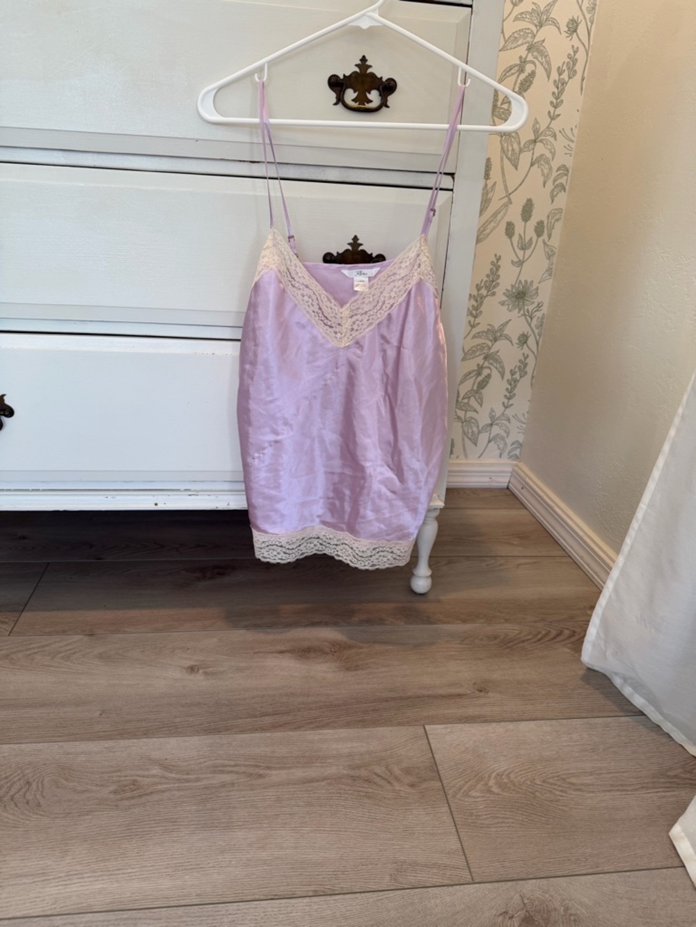 Lavender Satin Lace-Trim Camisole - Women Intimates
